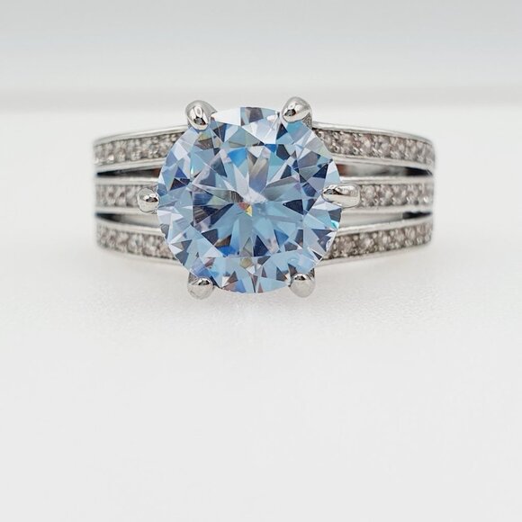 💝 Classic Cubic Zirconia 925 Silver Wedding Ring for Women, FB16FA1037 - Picture 8 of 8